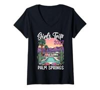 Women's Palm Springs 2027 Girls Trip Weekend V-Neck T-Shirt
