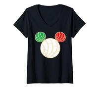 Womens Pan Dulce Conchas Mexican Spanish Cafecito Y Chisme Latina V-Neck T-Shirt