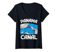 Womens Panama Trip And Panama Canal Cruise Ship Vacation V-Neck T-Shirt