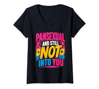 Women's Pansexual Still Not Into You V-Neck T-Shirt