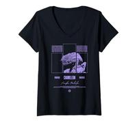Womens Panther Chameleon Streetwear Lizard Keeper V-Neck T-Shirt