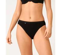 Sloggi Women's Tai Briefs Basic+ Hi Leg 3-Pack 95% Cotton Black