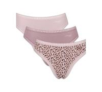 Sloggi Women's High Leg Briefs GO Crush - 95% Organic Cotton - 3 Pack - Multiple Colours - XL