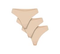 Women's panties Urban Classics Lasercut Tanga (x3) Beige L
