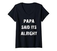 Women's Papa Said It's Alright V-Neck T-Shirt