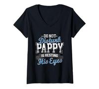 Womens Pappy Im Just Resting My Eyes Grandpa Resting My Eyes Pabs V-Neck T-Shirt
