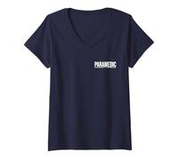 Womens PARAMEDIC UNIFORM COSTUME TEE STAR OF LIFE EMT EMS MEDIC V-Neck T-Shirt