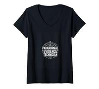 Women's Paranormal Evidence Technician Ghost Hunter V-Neck T-Shirt