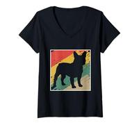 Womens Pardon My French Fun Frenchie Bulldog Puppy Animal Dog Lover V-Neck T-Shirt