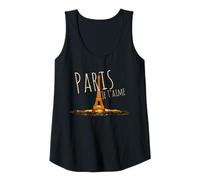 Womens Paris Je T'Aime - Eiffel Tower France Souvenir Gift Tank Top