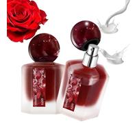 Women's Paris Perfume, 50 ml, Contains Natural Rose, Romantic and Gentle, Parisian Perfume Long-Lasting Fragrance, Natural, Fresh, Milky Sandalwood, Floral Fragrance (2 Pieces)