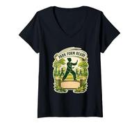 Women's Park Form Ready Tai Chi Slow Movement V-Neck T-Shirt