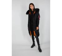 Alpha Industries Long Fishtail Jacket Black XS Woman