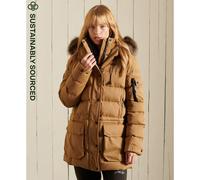 Women's parka Superdry Expedition en microfibre Marron 36