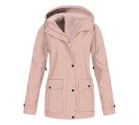 Womens Parka Winter Coats Waterproof Jacket Hooded Coat Fleece Lined Jacket Padded Jacket Ladies Arctic Velvet Warm Outdoor Windbreaker Hoodies zip up Sweatshirt Outwear Pockets Drawstring Sportswear