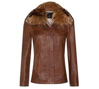 Women's Parker Lamb Nappa Leather Biker Jacket