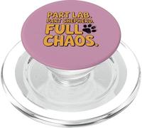 Womens Part Lab Part Shepherd Full Chaos Retro Funny Dog Mix PopSockets PopGrip for MagSafe