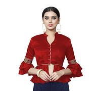 Women's Party Wear Readymade Designer Indian Style Padded Bollywood Blouse for Saree Crop Top Choli