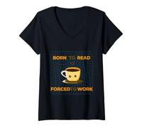 Women's Passionate About Reading, a Lover of Books,Committed to Work V-Neck T-Shirt