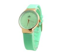 Women's Pastel Green Spring Mint Silicone Watch Gift Idea