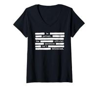 Women's Patient for Official Narrative Anti Government V-Neck T-Shirt