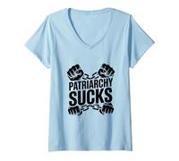Women's Patriarchy Sucks, Feminism, Feminists, Women's Day, Equality V-Neck T-Shirt