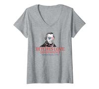 Womens Patrick Henry 1776 Bitches Love Independence V-Neck T-Shirt