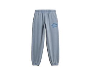 Women's patterned joggers Superdry Vintage Athletic Essentials Bleu M