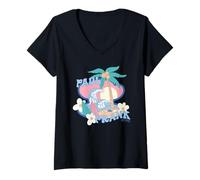 Women's Paul Frank Beach and Surf Est 1995 V-Neck T-Shirt