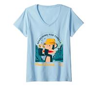 Women's Paul Frank Julius The Monkey Searching for Thrills V-Neck T-Shirt