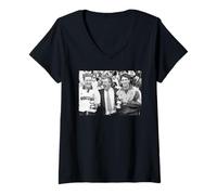 Womens Paul Gascoigne Gary Lineker Spurs Football Terry Venables V-Neck T-Shirt