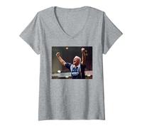Womens Paul Gascoigne Scores Rangers Celtic Scottish Football 1996 V-Neck T-Shirt