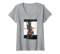 Womens Paul McCartney of The Beatles at Glastonbury Andy Willsher V-Neck T-Shirt