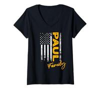 Women's Paul Surname American Paul Last Name Paul V-Neck T-Shirt