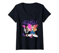 Womens Paula Abdul & The Famous MC Skat Kat V-Neck T-Shirt