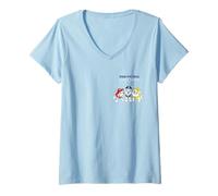 Womens Paw Patrol Pup Trio Group Shot Left Chest V-Neck T-Shirt