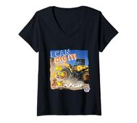Women's PAW Patrol Rubble I Can Dig It! V-Neck T-Shirt