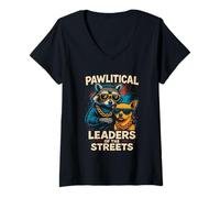 Women's Pawliltical Leaders of The Streets V-Neck T-Shirt
