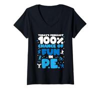 Women's PE Physical Education Teacher PE Teacher V-Neck T-Shirt