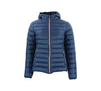 Women's Peak Mountain Fine Hooded Puffer Bleu S