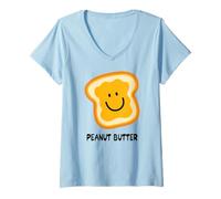 Womens Peanut Butter PB&J Sandwich Couples Costu V-Neck T-Shirt