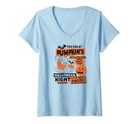 Women's Peanuts Great Pumpkin Patch V-Neck T-Shirt