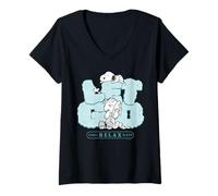 Women's Peanuts Snoopy Linus Let Go Chill Relax Sleep Dream Classic V-Neck T-Shirt