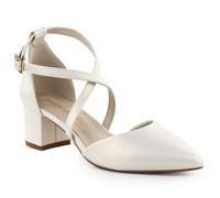 Women's pearl cream Sergio Leone SK-830 heeled sandals