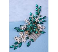 Women's Pearl Hair Comb Rhinestone Flower Hairpin Bridal Wedding Headband Tiara Comb Pin Accessory EN8
