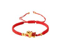 Womens Pearl Necklace Mum Bracelet Sterling Silver 2024 Year Of The Dragon Red String Bracelet New Year Dragon Braided Bracelet Chinese Animal Good Luck Couple For Him And Her 925 (RD1, One Size)