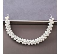 Women's Pearl Rhinestone Headband Wedding Hair Accessories Bridal Headdress Hair Accessories Silver Headband