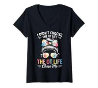 Women's Pediatric Occupational Therapy Women OT Therapist V-Neck T-Shirt