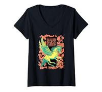 Womens Pegasus Mythology - Greek Winged Horse Fantasy Art V-Neck T-Shirt