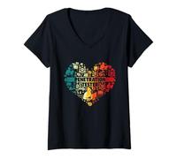 Women's Penetration Tester Cyber Security Heart Hacker V-Neck T-Shirt
